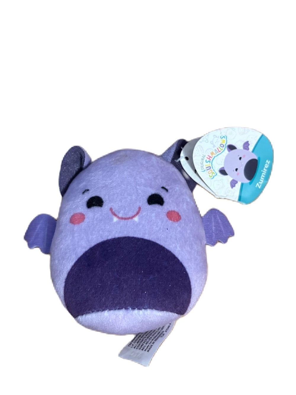 Squishmallows Lavender & Dark Purple Bat Plush Zumirez NEW Stuffed Animal